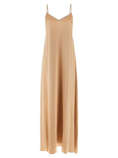 Ferragamo Beige Viscose Long Dress