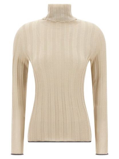 Fabiana Filippi Gold Viscose Cardigan