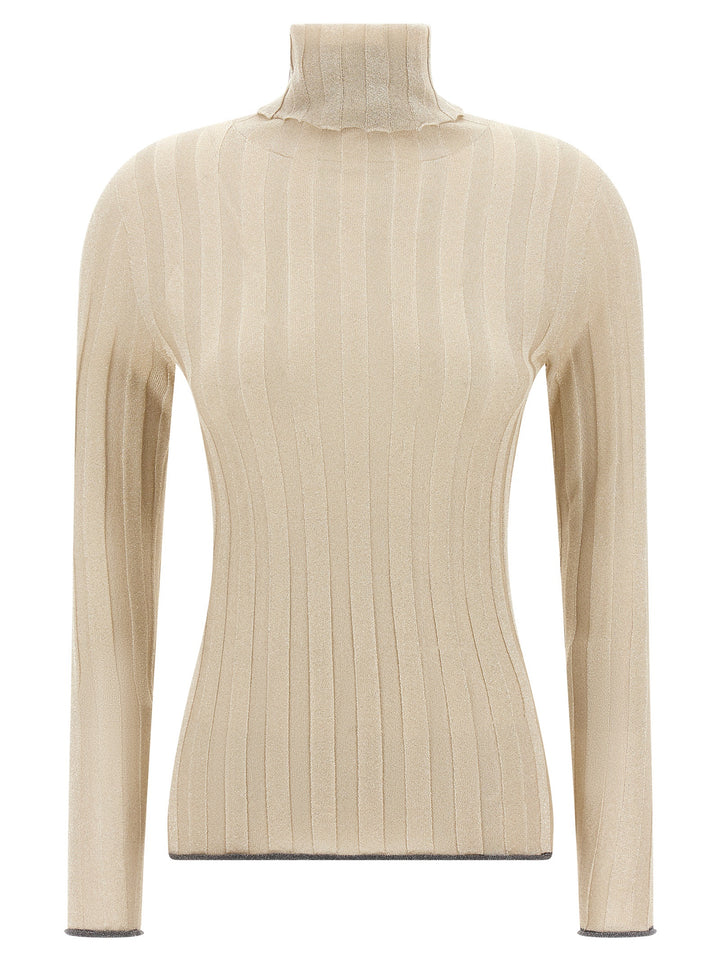 Fabiana Filippi Gold Viscose Cardigan