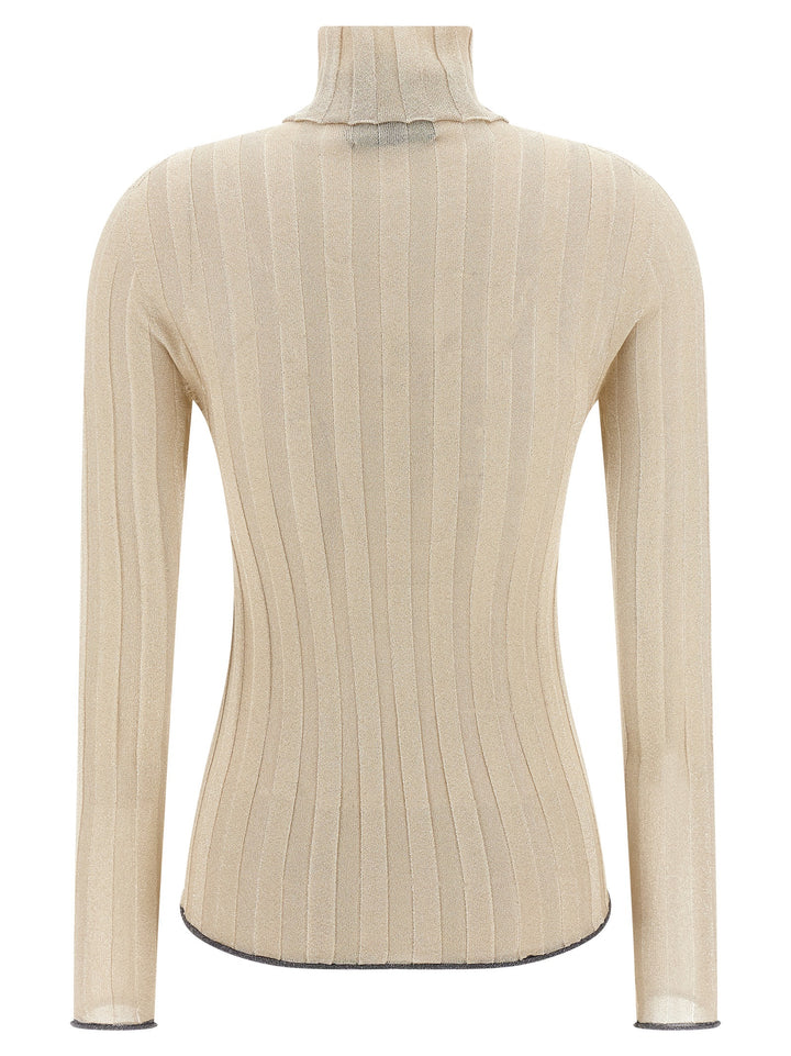 Fabiana Filippi Gold Viscose Cardigan