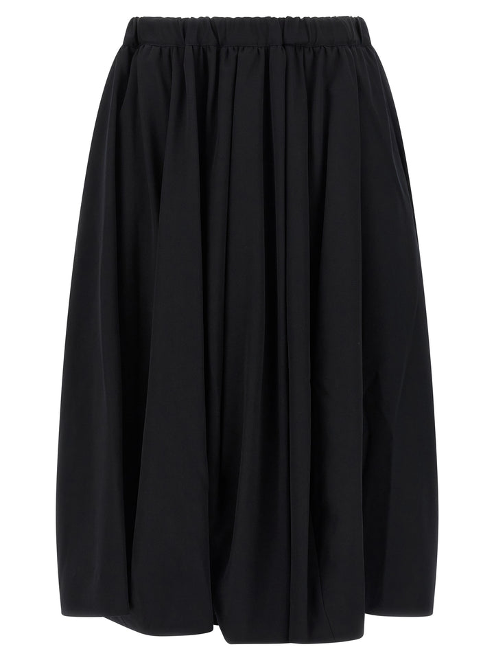 Comme Des Garçons Black Wool Mini Skirt