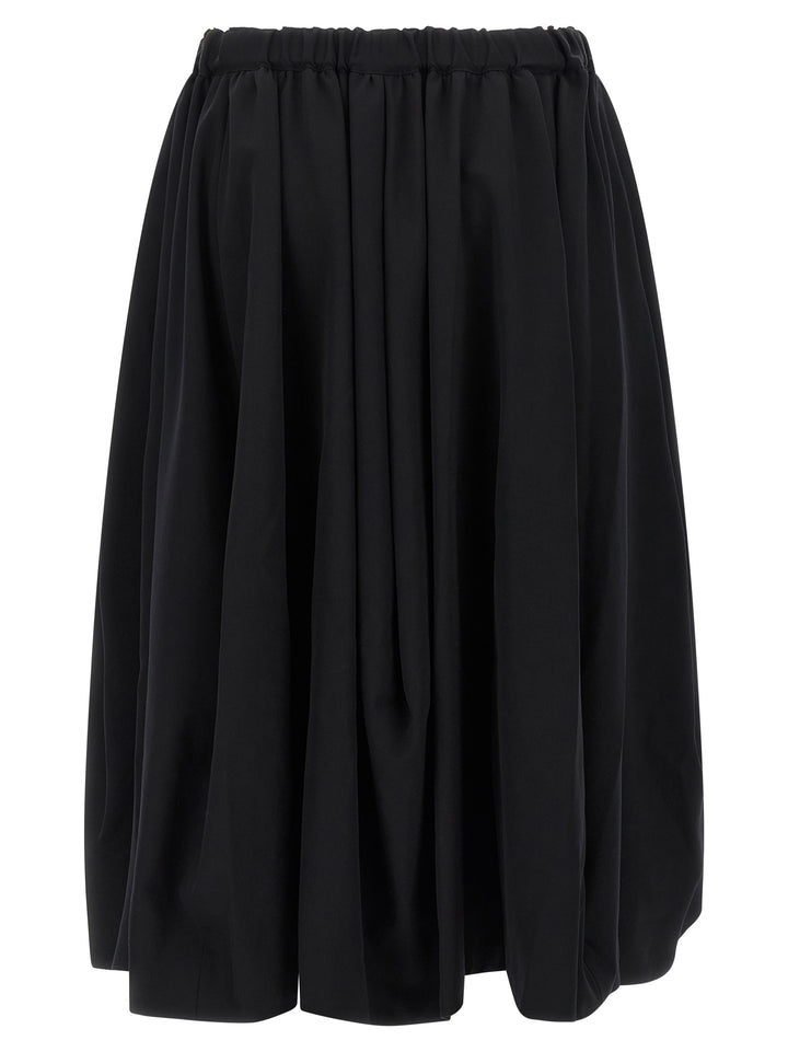 Comme Des Garçons Black Wool Mini Skirt