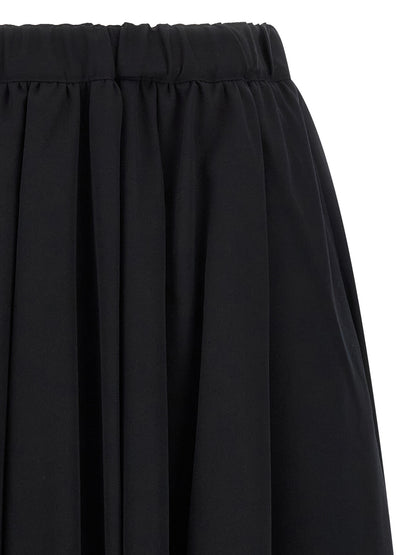Comme Des Garçons Black Wool Mini Skirt