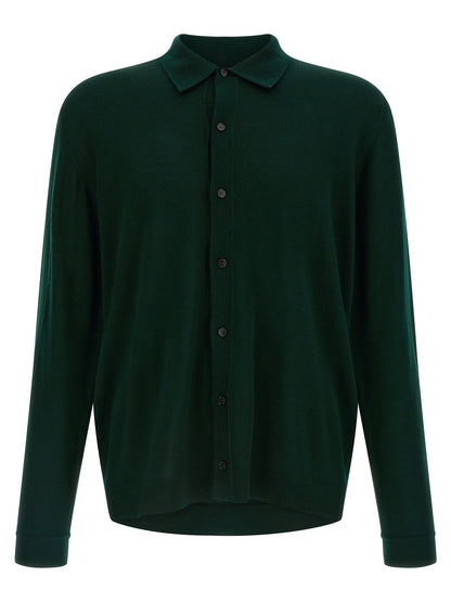 Roberto Collina Bicolor Merino Wool Cardigan