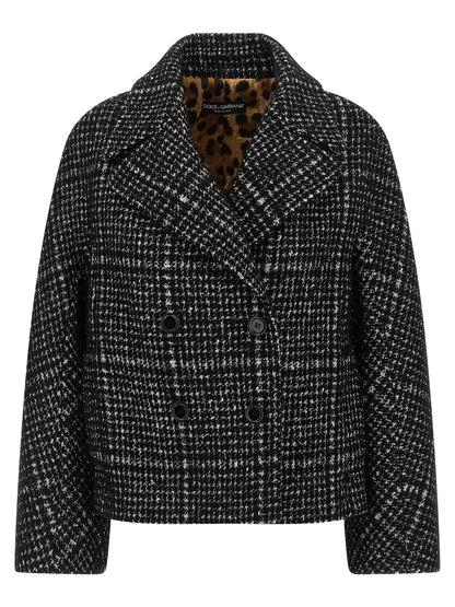 Dolce & Gabbana Bicolor Cotton Coat