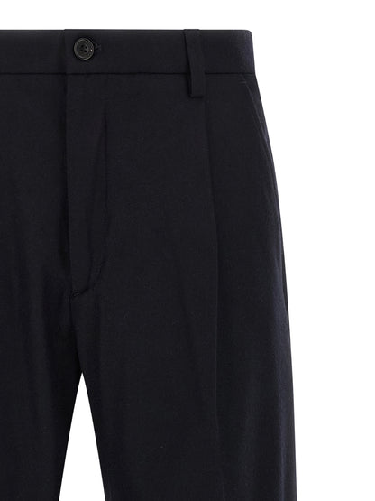 Department 5 Blue Wool Casual Pants