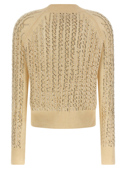 Ermanno Scervino Beige Virgin Wool Cardigan