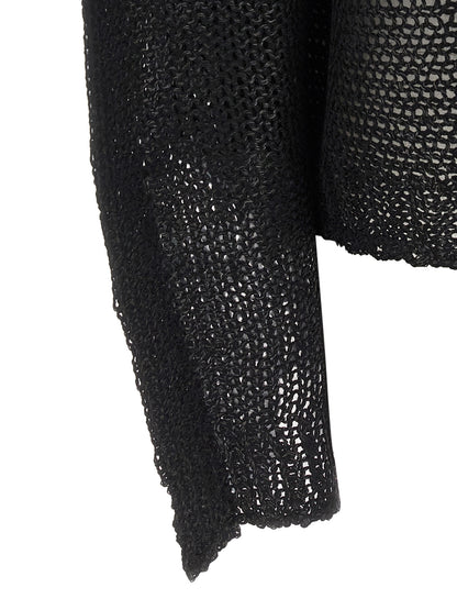 Issey Miyake Black Wool Sweatshirt