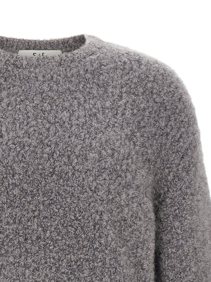 SÉFR Gray Fabric Cardigan