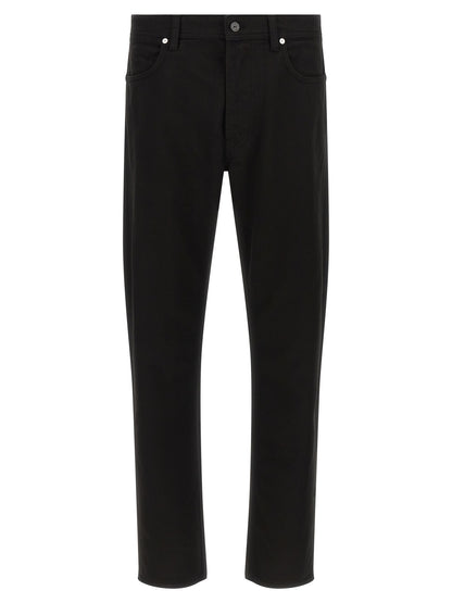 Stone Island Black Cotton Straight-Leg Jeans