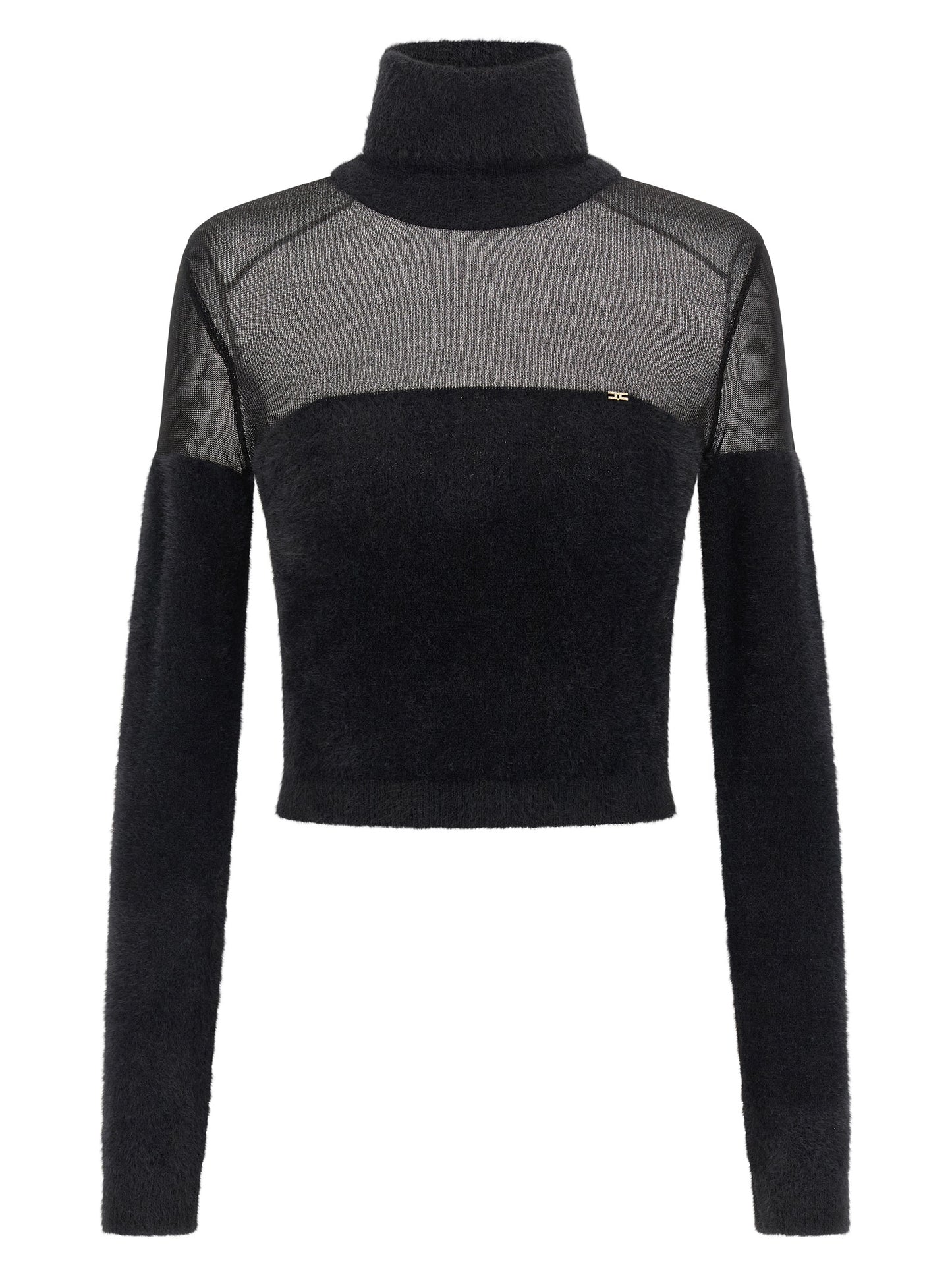 Elisabetta Franchi Black Polyamide Cardigan