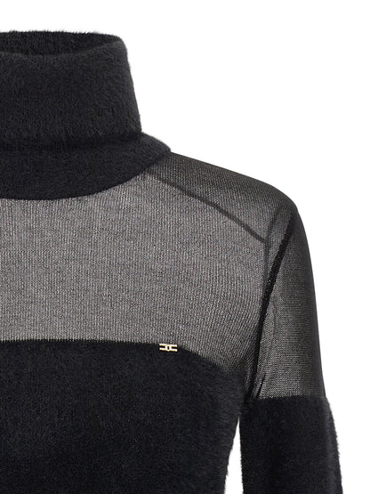 Elisabetta Franchi Black Polyamide Cardigan