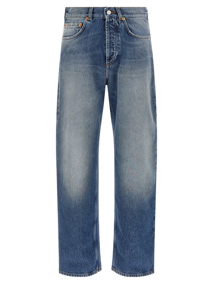 Magliano Blue Cotton Straight-Leg Jeans