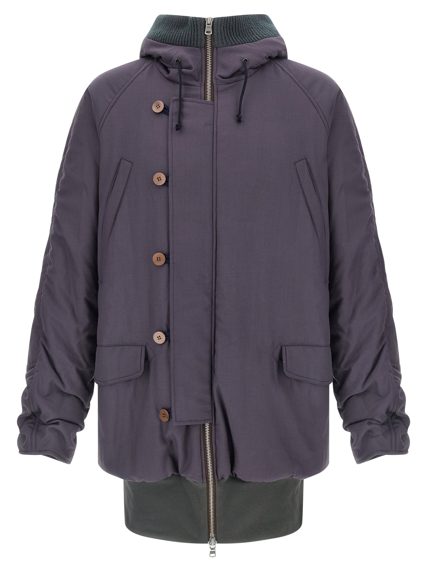 Magliano Purple Virgin Wool Parka