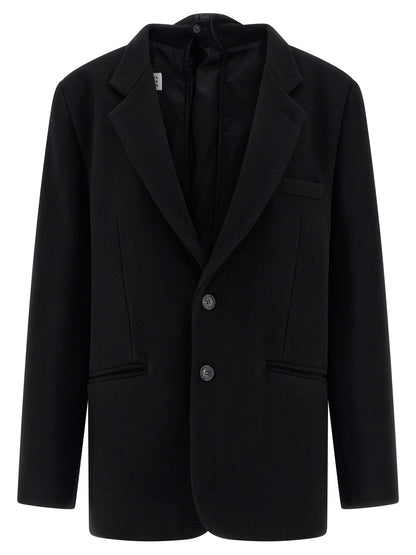 MM6 Maison Margiela Black Virgin Wool Blazer