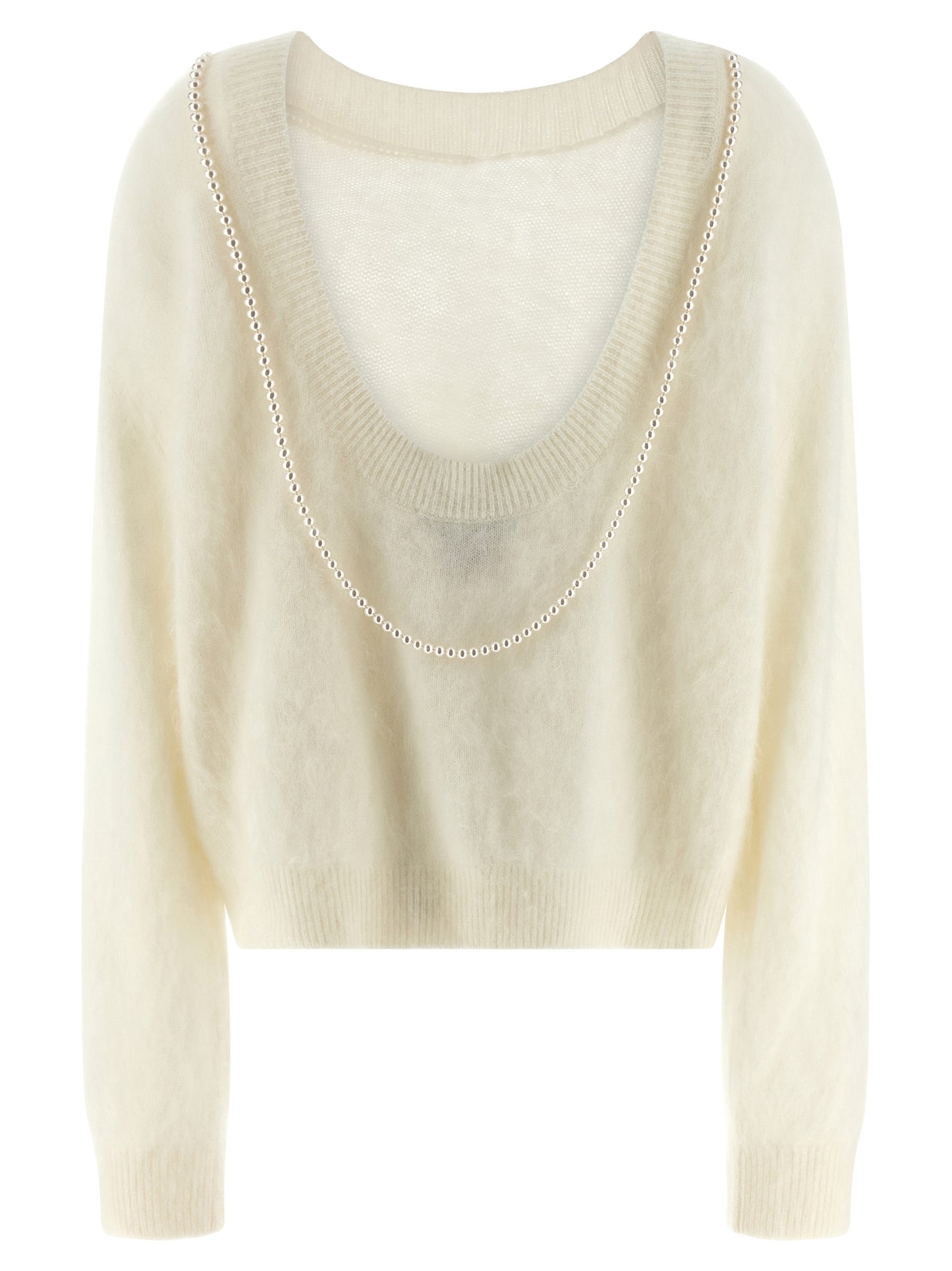 BERNADETTE White Cashmere Cardigan