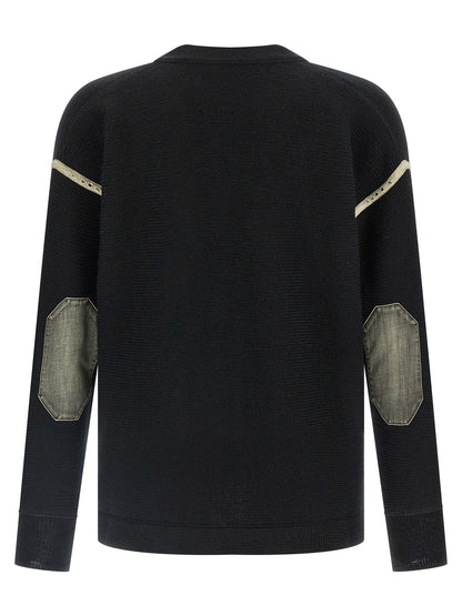 Maison Margiela Black Virgin Wool Cardigan