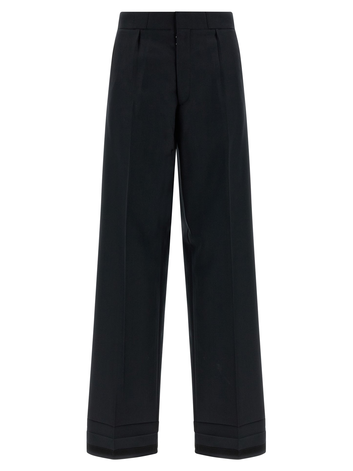 Maison Margiela Black Wool Dress Pants