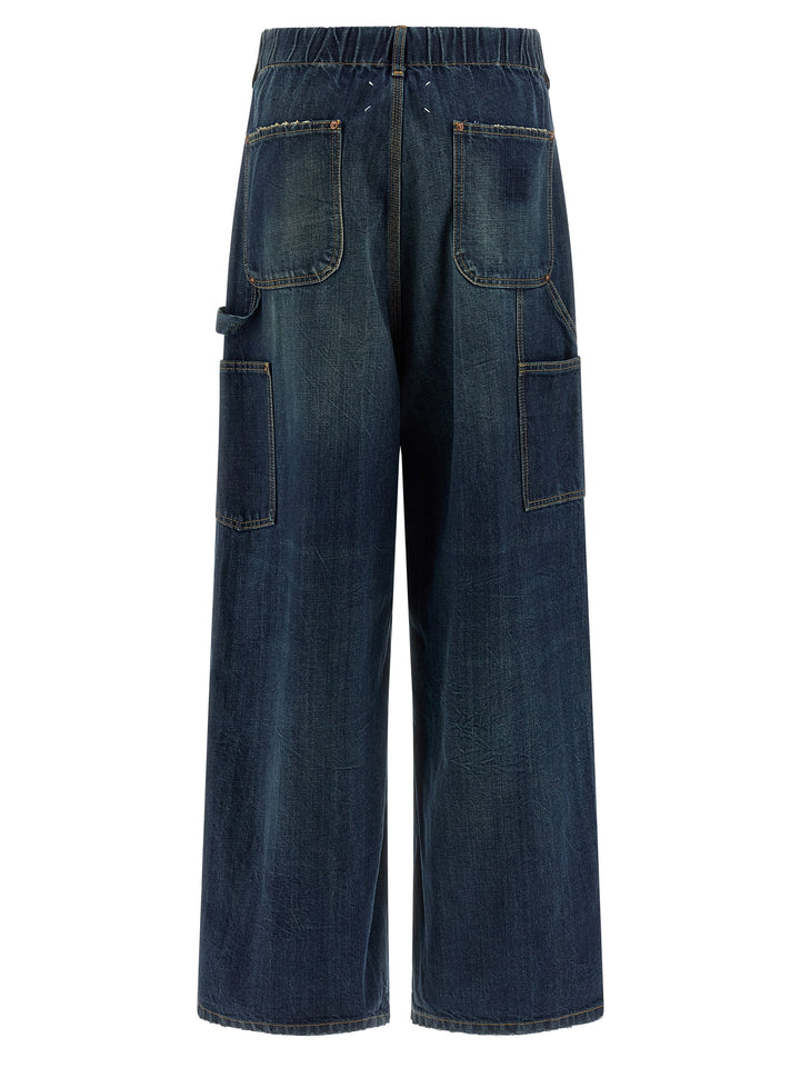 Maison Margiela Blue Cotton Relaxed Fit Jeans