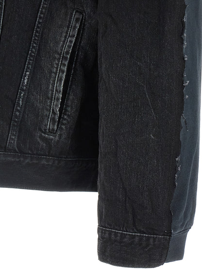 Balenciaga Black Cotton Denim Jacket