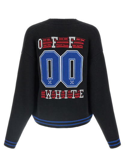 Off-White Black Cotton Cardigan