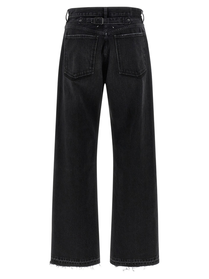 Maison Margiela Black Cotton Straight-Leg Jeans