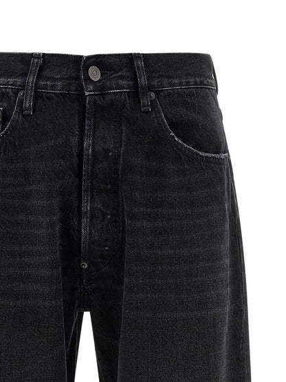 Maison Margiela Black Cotton Straight-Leg Jeans