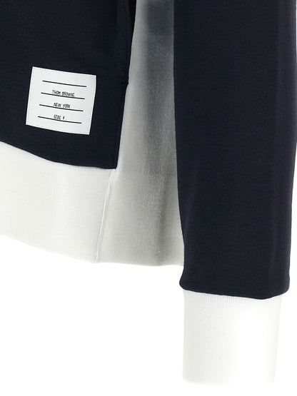 Thom Browne Blue Cotton Sweatshirt