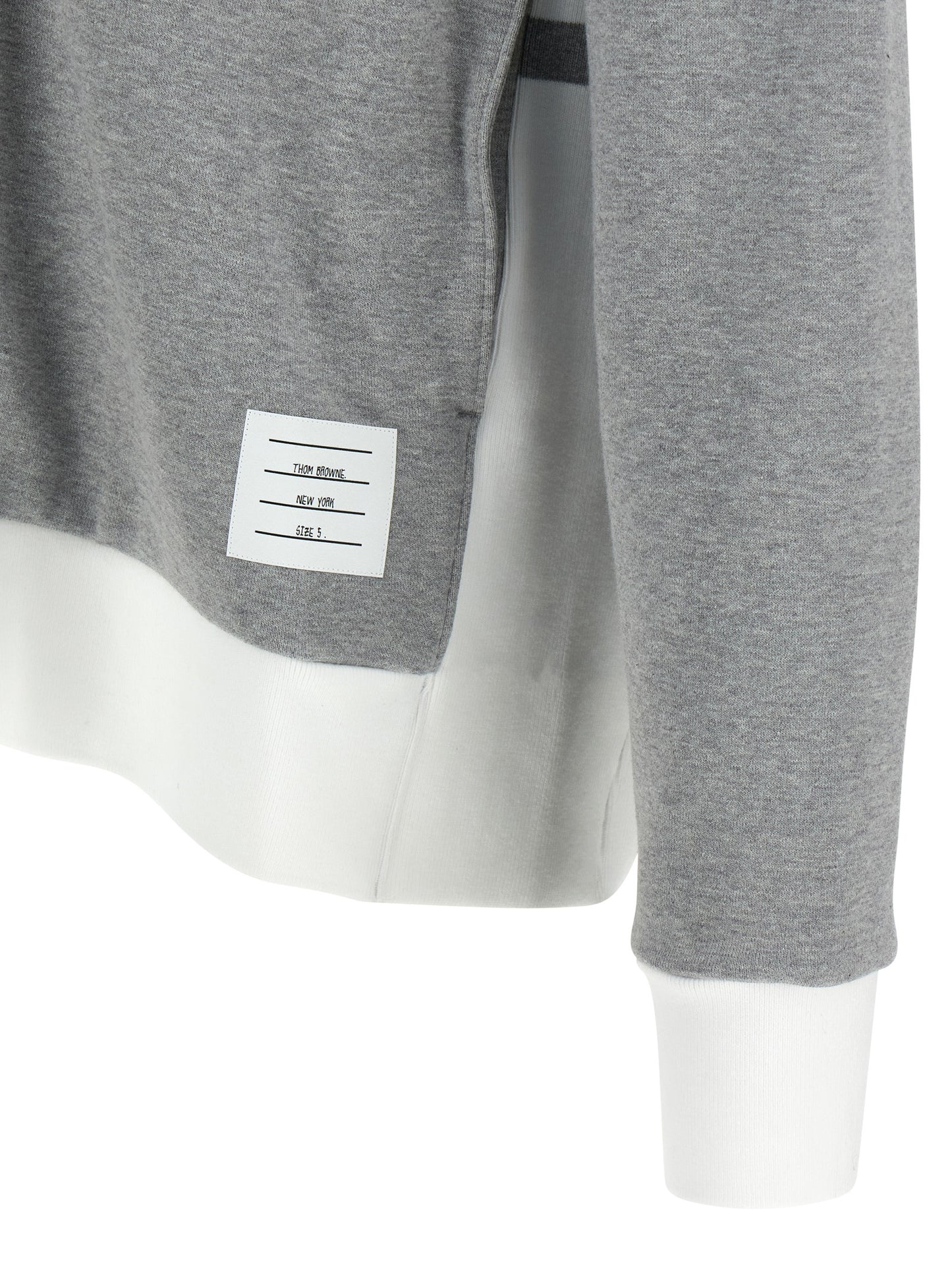 Thom Browne Gray Cotton Sweatshirt