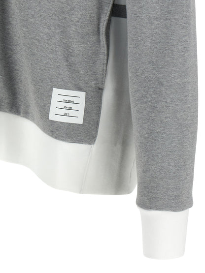 Thom Browne Gray Cotton Sweatshirt