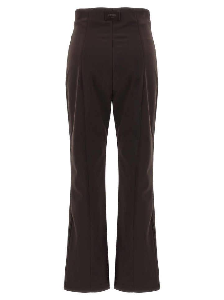 Fendi Brown Polyamide Athletic Pants