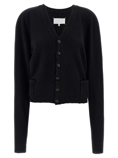 Maison Margiela Black Wool Cardigan