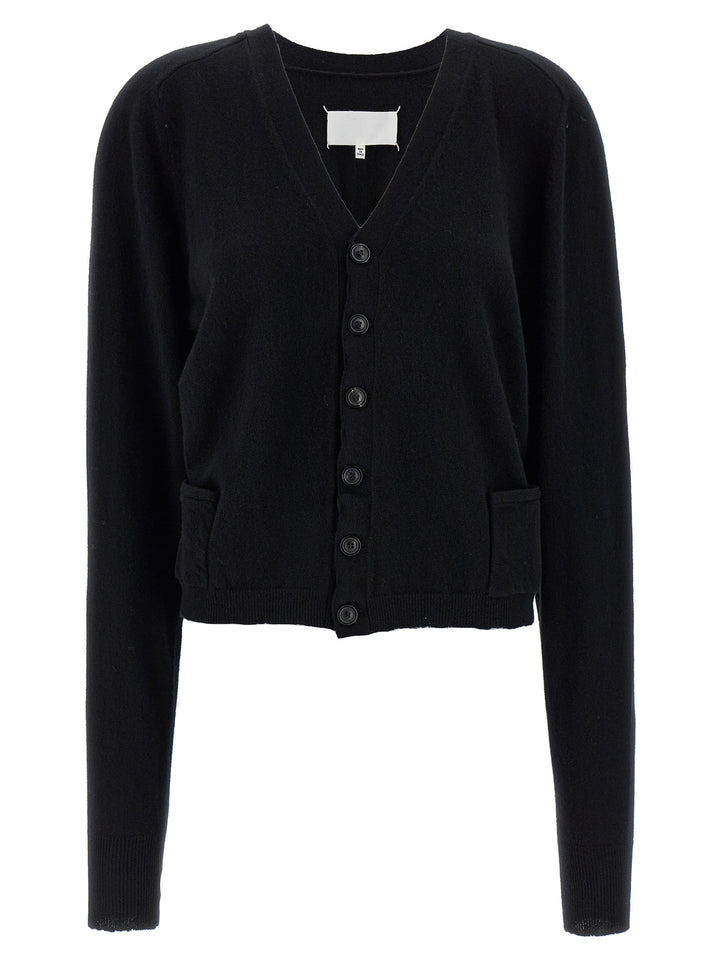 Maison Margiela Black Wool Cardigan