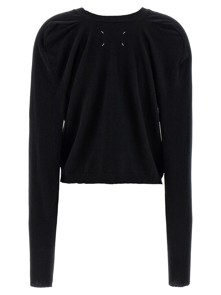 Maison Margiela Black Wool Cardigan