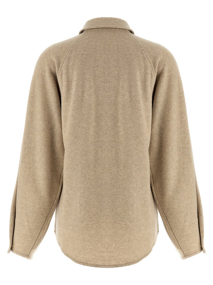 Max Mara Beige Cashmere Blouse