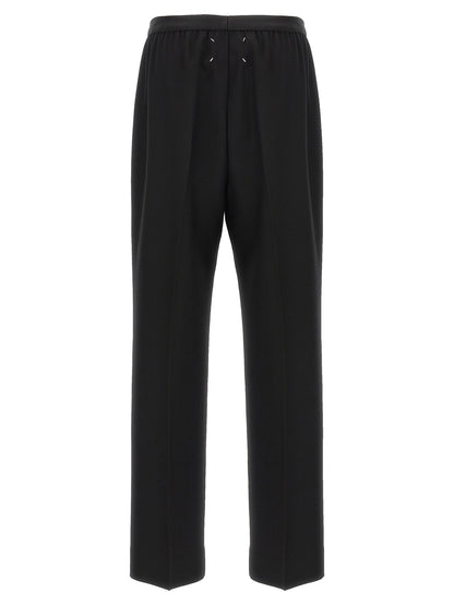 Maison Margiela Black Virgin Wool Casual Pants