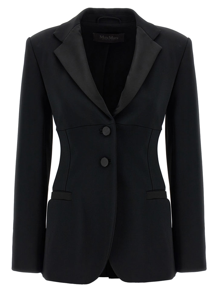 Max Mara Black Viscose Blazer