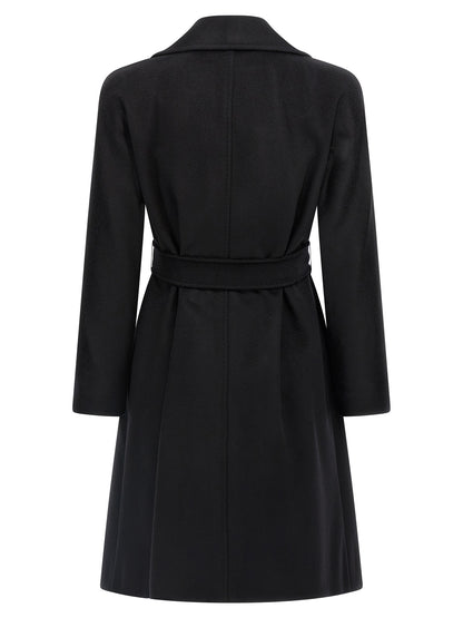 Max Mara Black Virgin Wool Coat