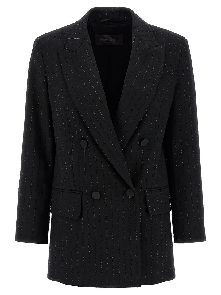 Max Mara Black Virgin Wool Blazer