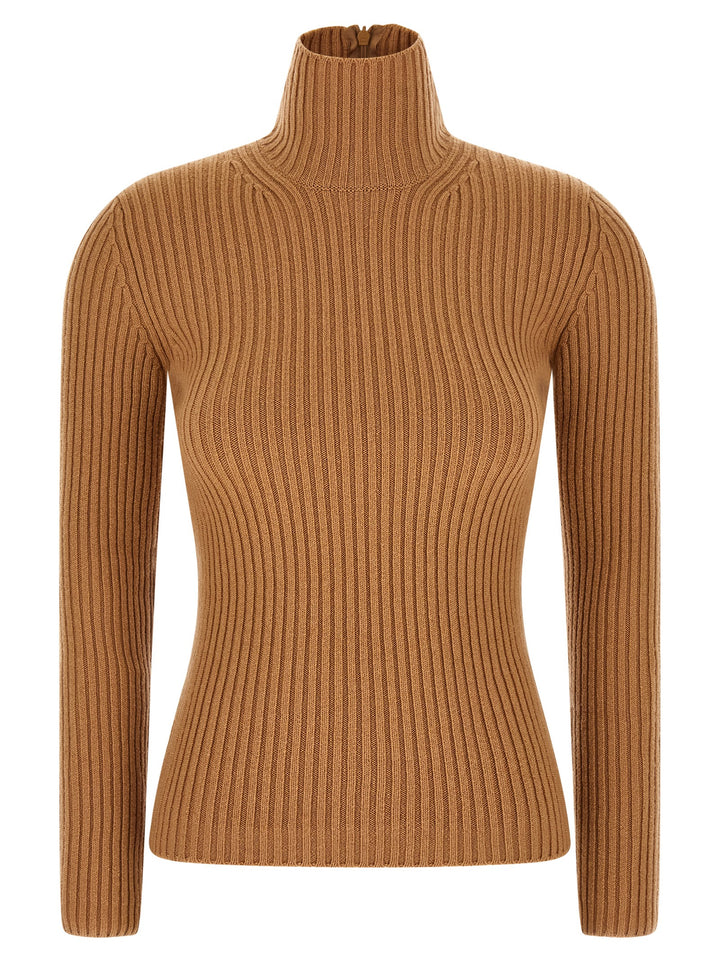 Max Mara Beige Wool Cardigan