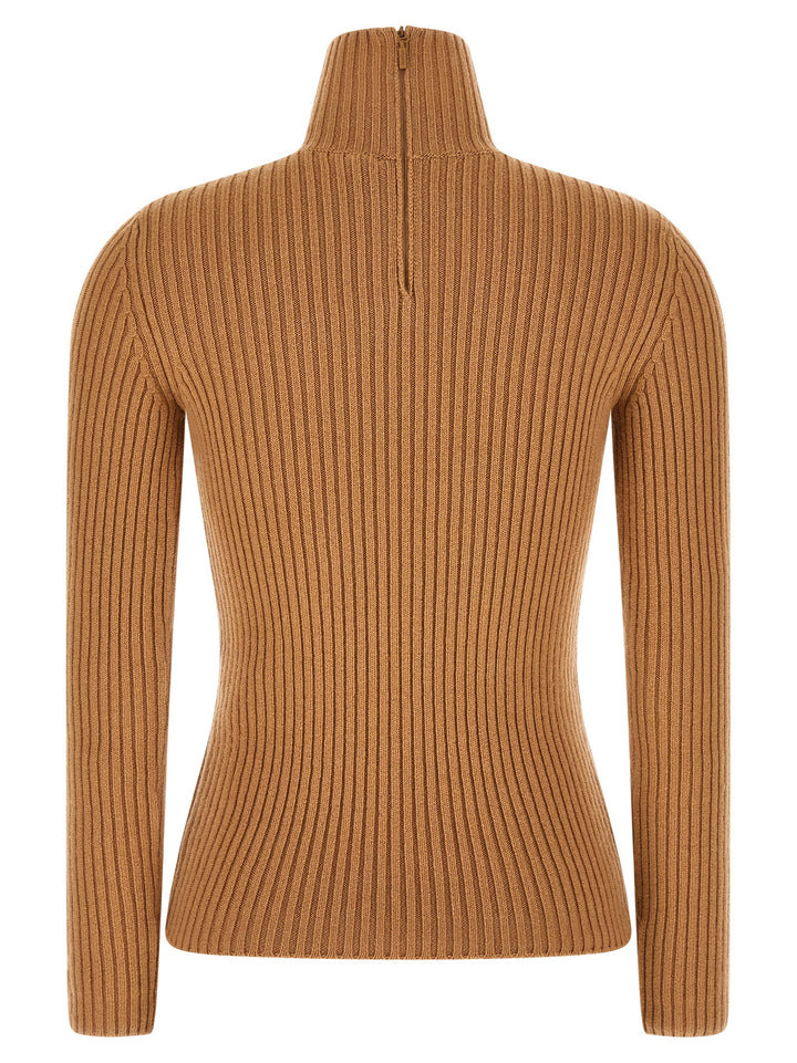 Max Mara Beige Wool Cardigan