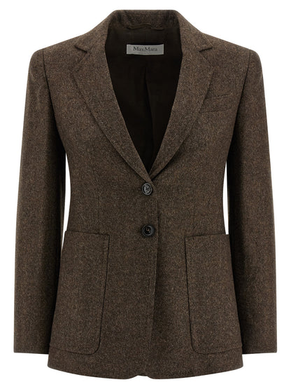 Max Mara Brown Virgin Wool Blazer