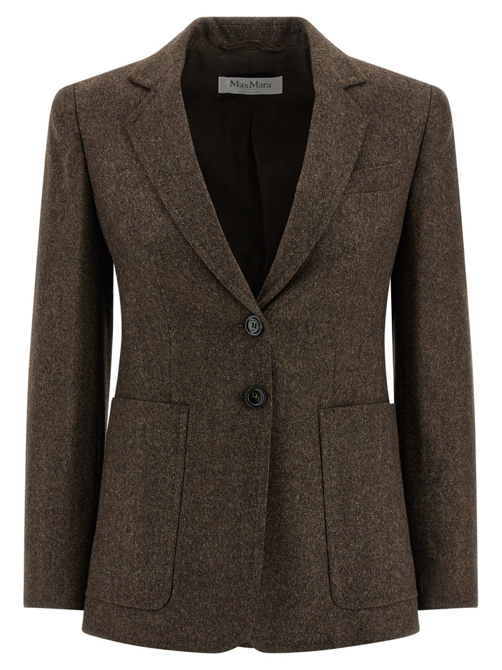 Max Mara Brown Virgin Wool Blazer