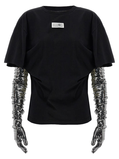 MM6 Maison Margiela Black Cotton T-Shirt