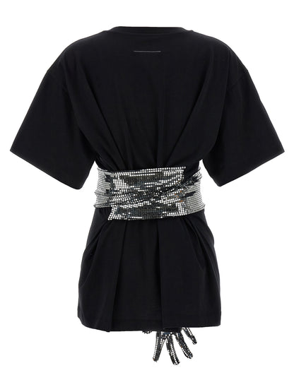 MM6 Maison Margiela Black Cotton T-Shirt