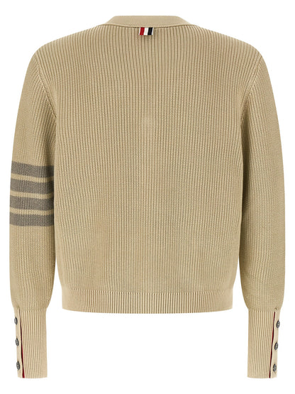 Thom Browne Beige Cotton Cardigan