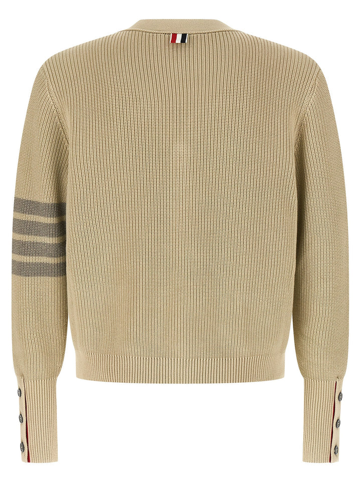 Thom Browne Beige Cotton Cardigan