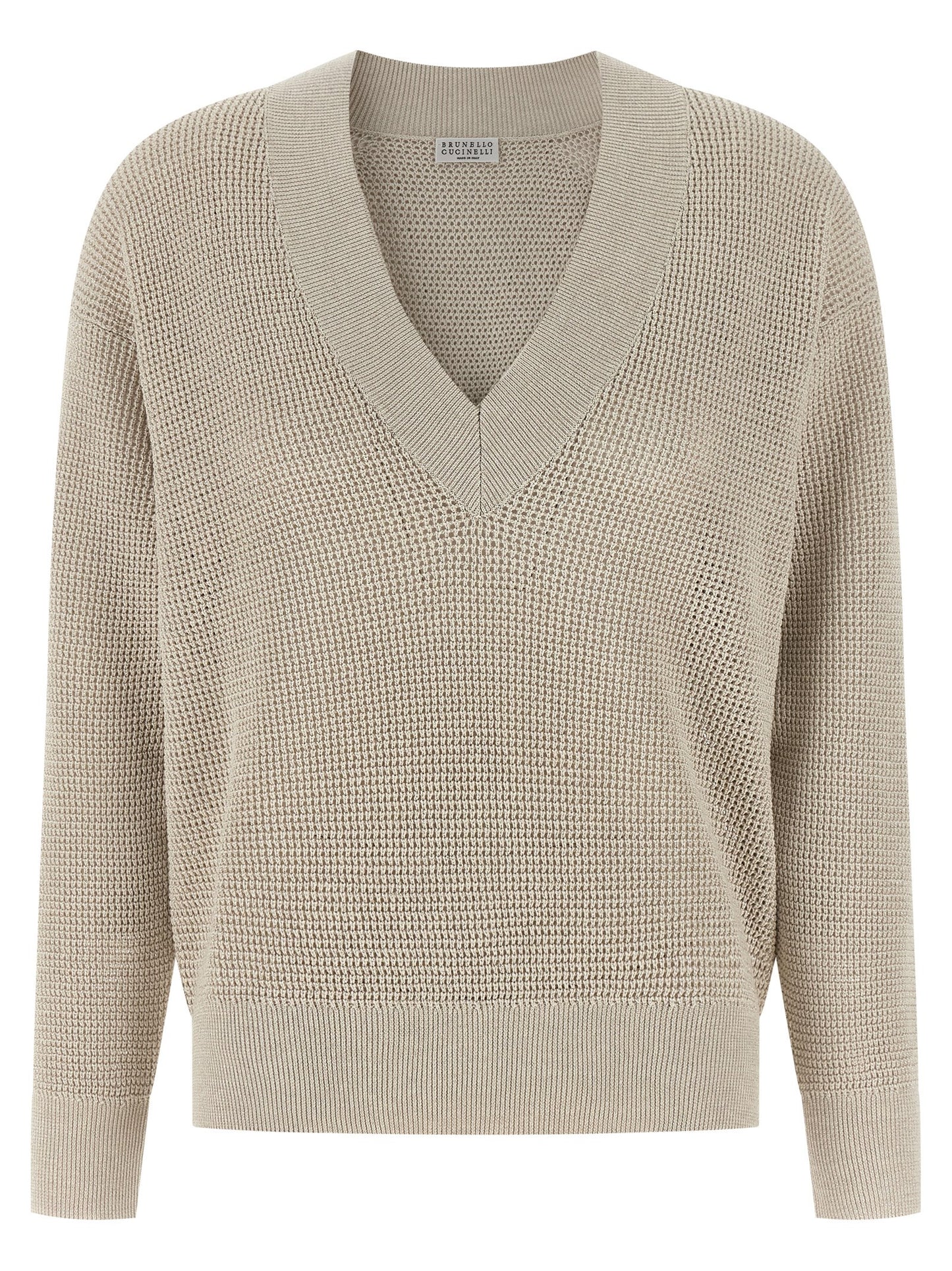 Brunello Cucinelli Beige Cotton Cardigan