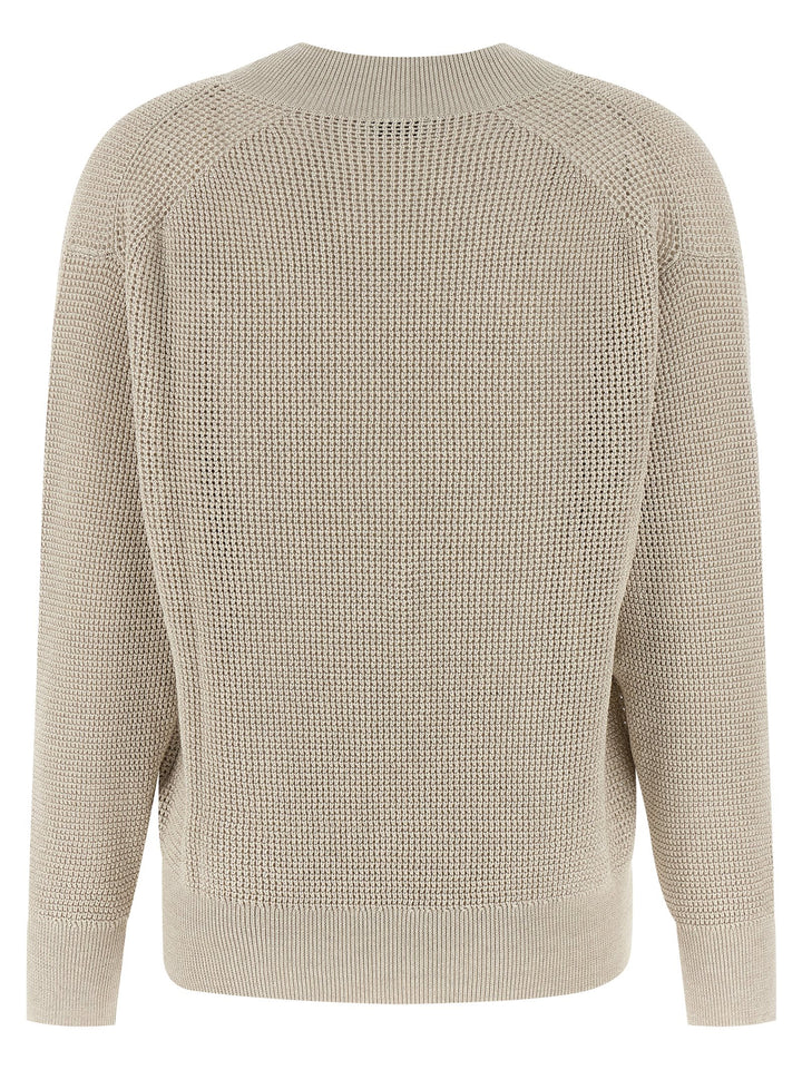 Brunello Cucinelli Beige Cotton Cardigan