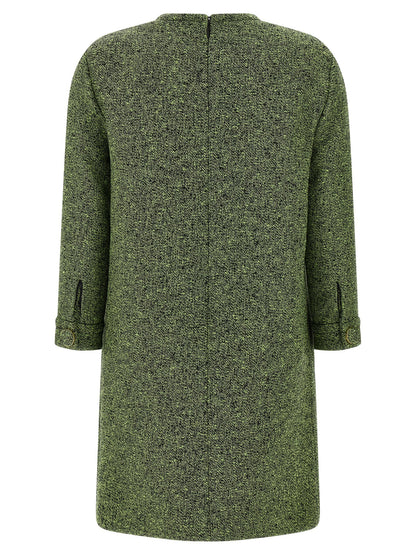 Gucci Bicolor Cotton Short Dress